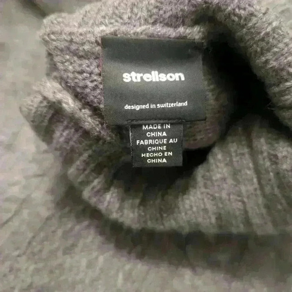 Strellson Mens Turtleneck Sweater Gray  Merino Wool Size XL great conditi… - Picture 3 of 6
